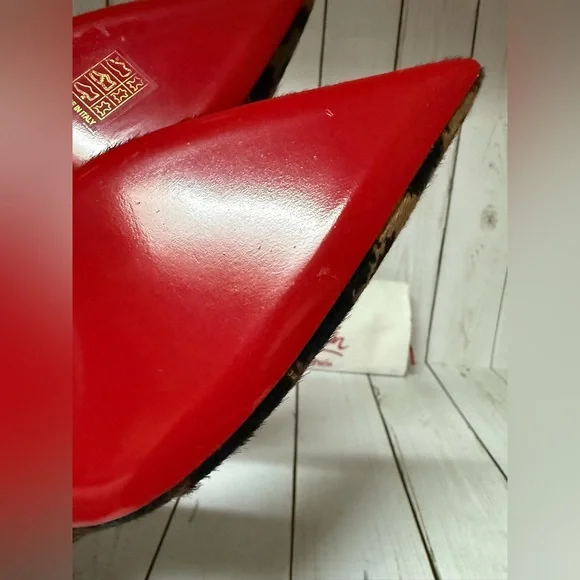 Christian Louboutin Calf Hair Vibella Leopard Print Pumps Sz 39 / 9 - Picture 15 of 16